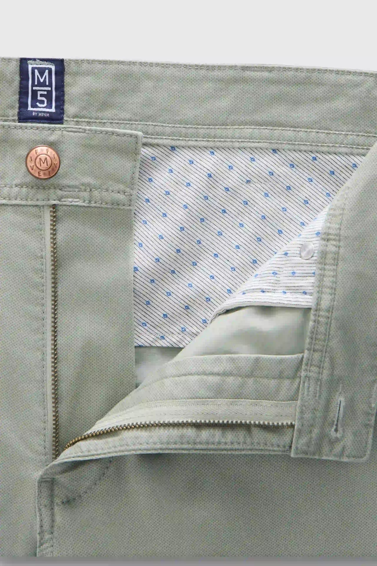 FIVE 1-6075 FIVE-POCKET TROUSERS WITH A MICRO PRINT