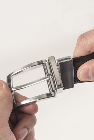 Belt 614 REVERSIBLE BELT • CROCODILE LOOK